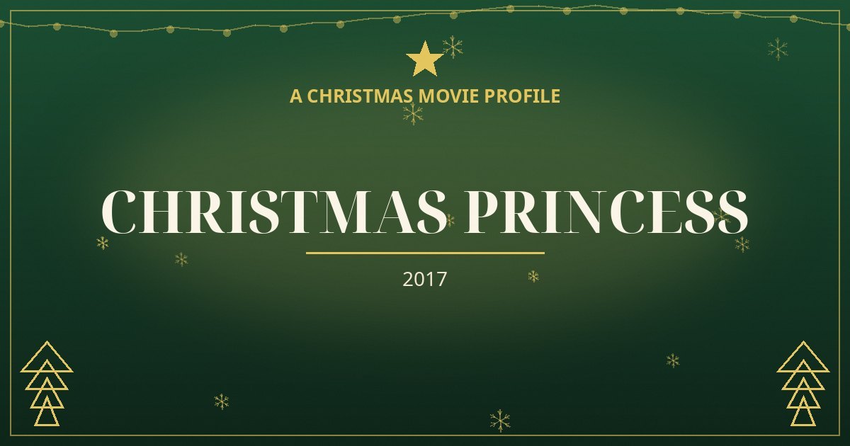 Christmas Princess — original designed title card art