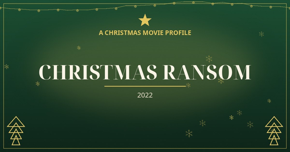Christmas Ransom — original designed title card art