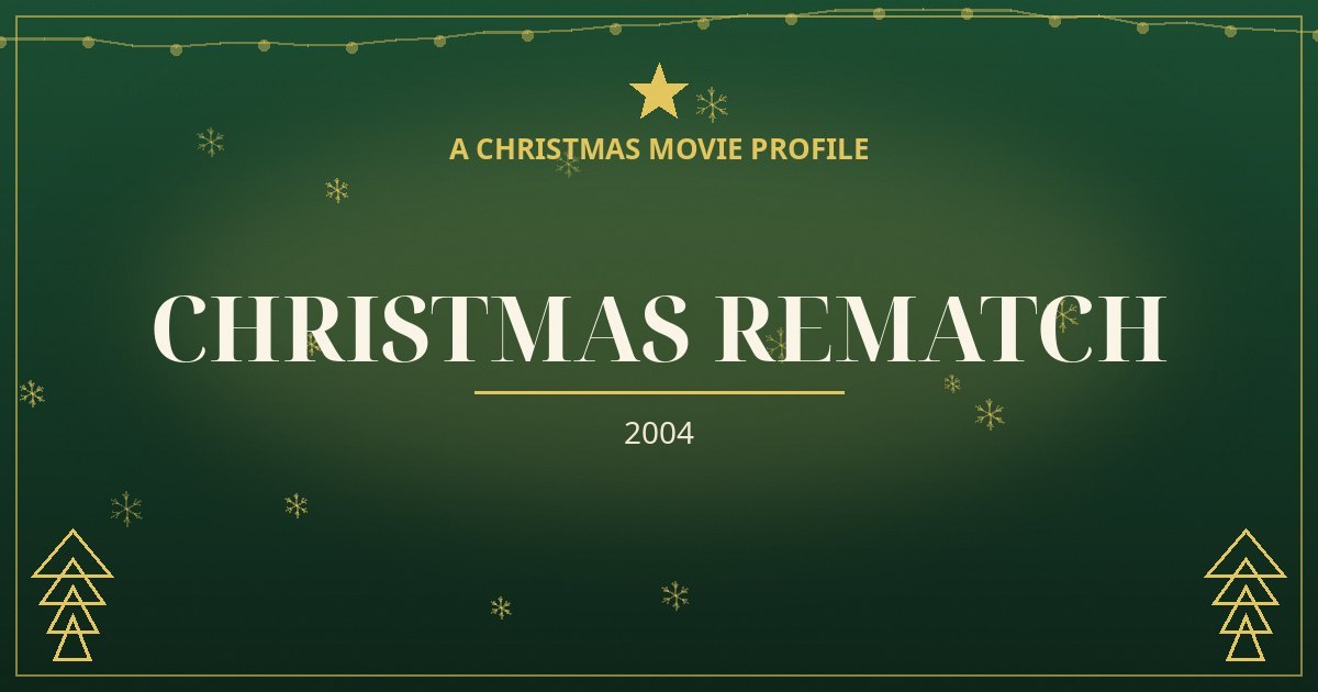 Christmas Rematch — original designed title card art