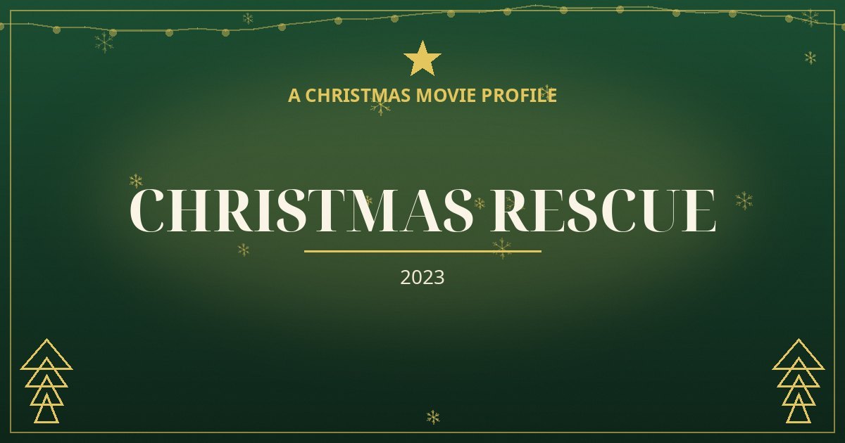 Christmas Rescue — original designed title card art