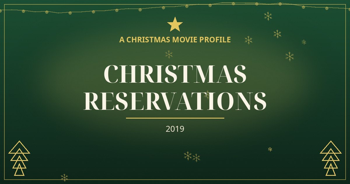Christmas Reservations — original designed title card art
