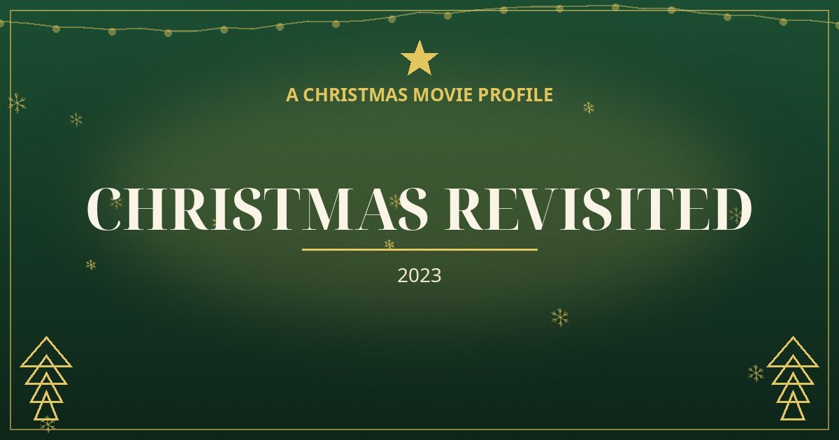 Christmas Revisited — original designed title card art
