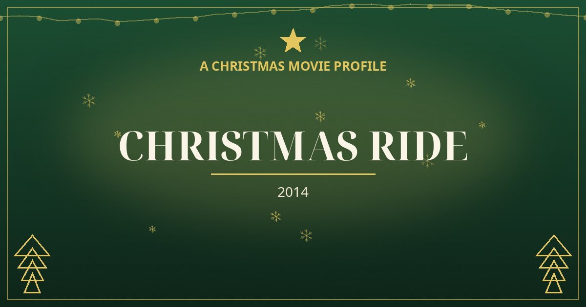 CHRISTMAS RIDE — original designed title card art