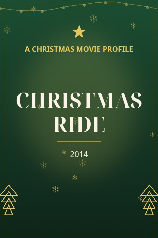 CHRISTMAS RIDE — designed title card art