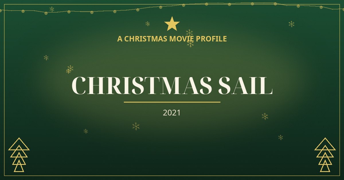 Christmas Sail — original designed title card art