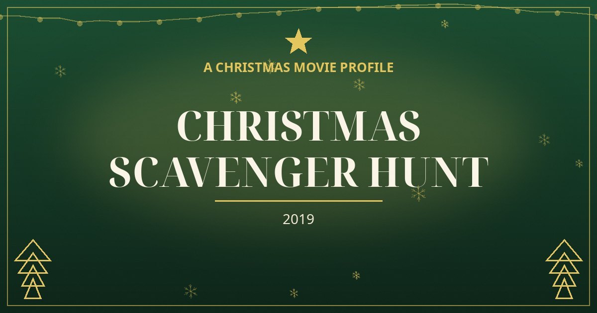 Christmas Scavenger Hunt — original designed title card art