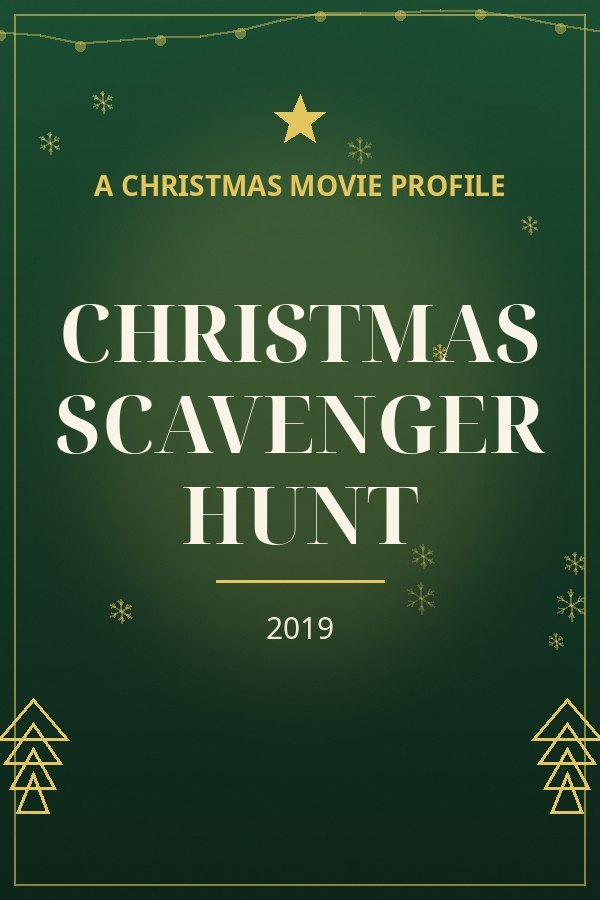 Christmas Scavenger Hunt — designed title card art