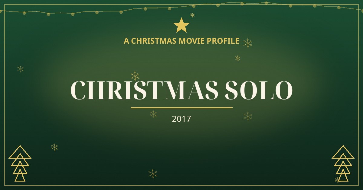 Christmas Solo — original designed title card art