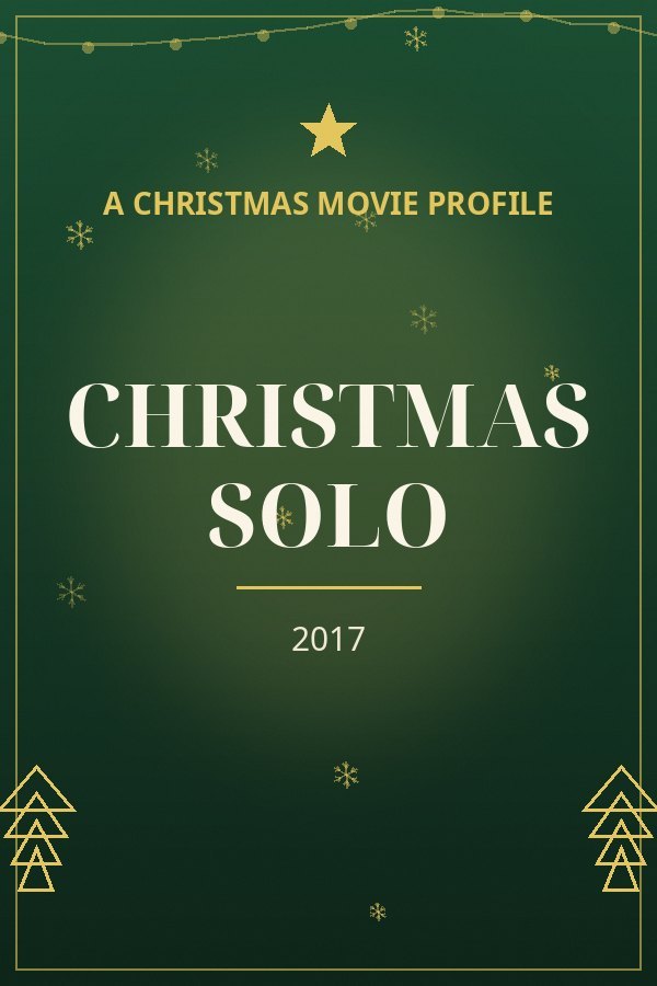 Christmas Solo — designed title card art