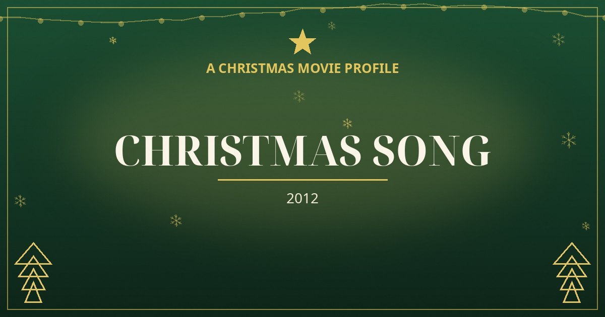 Christmas Song — original designed title card art