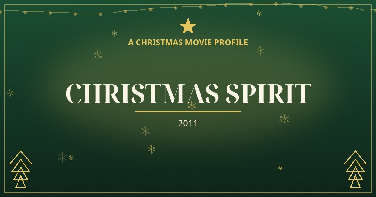 Christmas Spirit — original designed title card art
