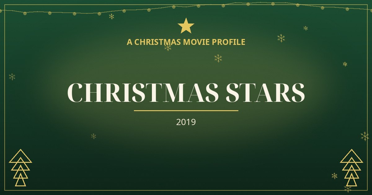 Christmas Stars — original designed title card art