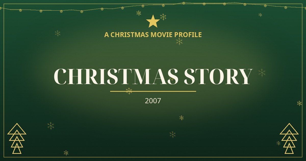 Christmas Story — original designed title card art