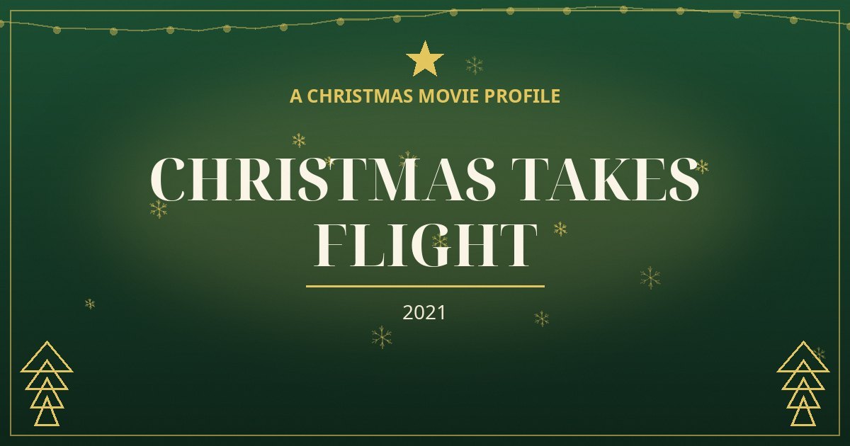 Christmas Takes Flight — original designed title card art