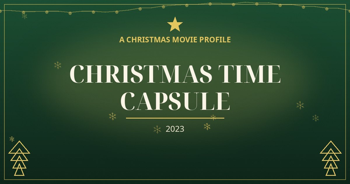 Christmas Time Capsule — original designed title card art