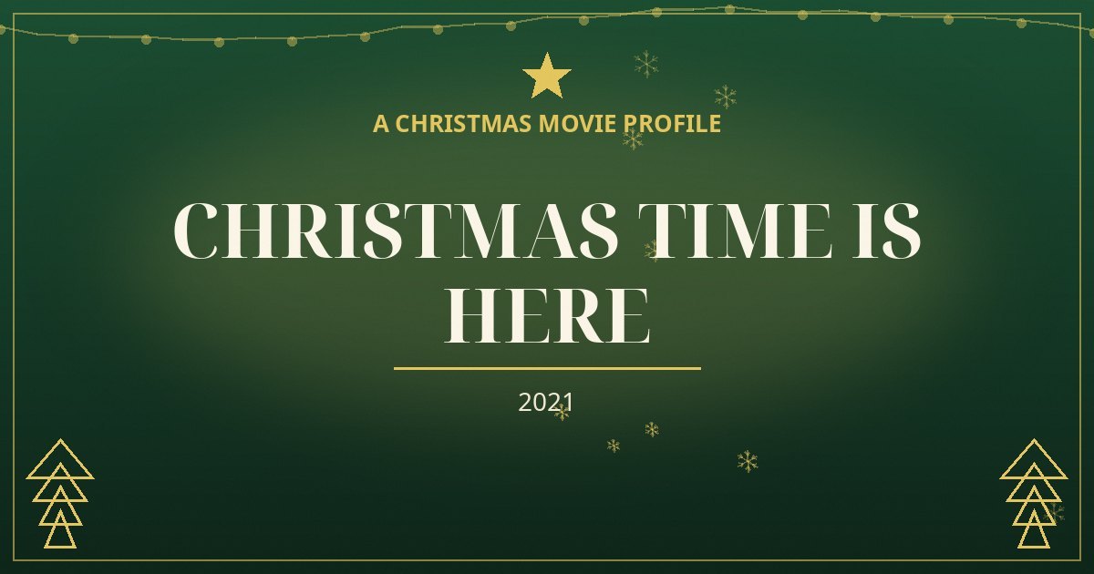 Christmas Time is Here — original designed title card art
