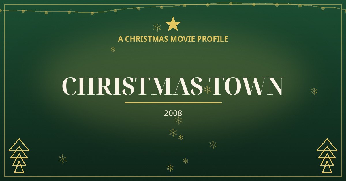 Christmas Town — original designed title card art