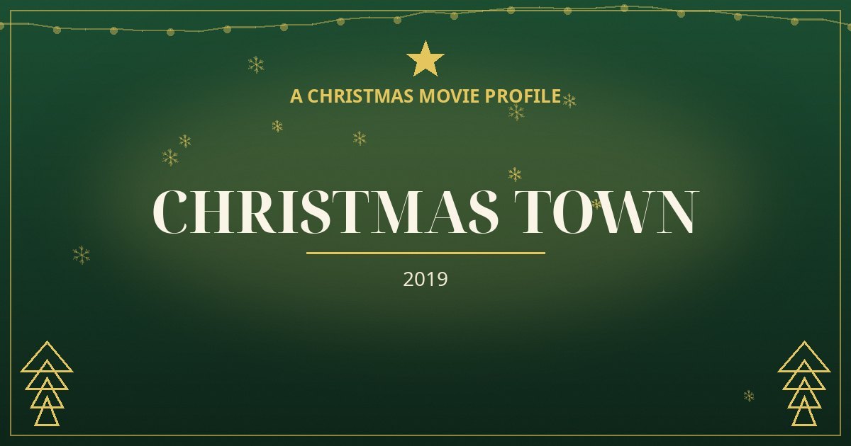 Christmas Town — original designed title card art