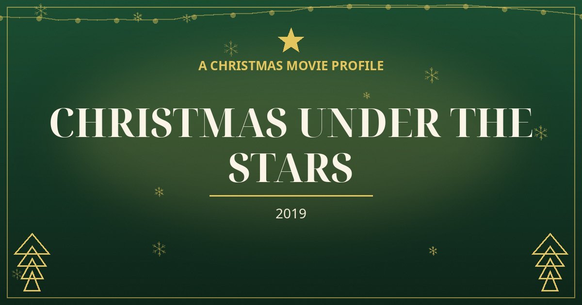 Christmas Under the Stars — original designed title card art