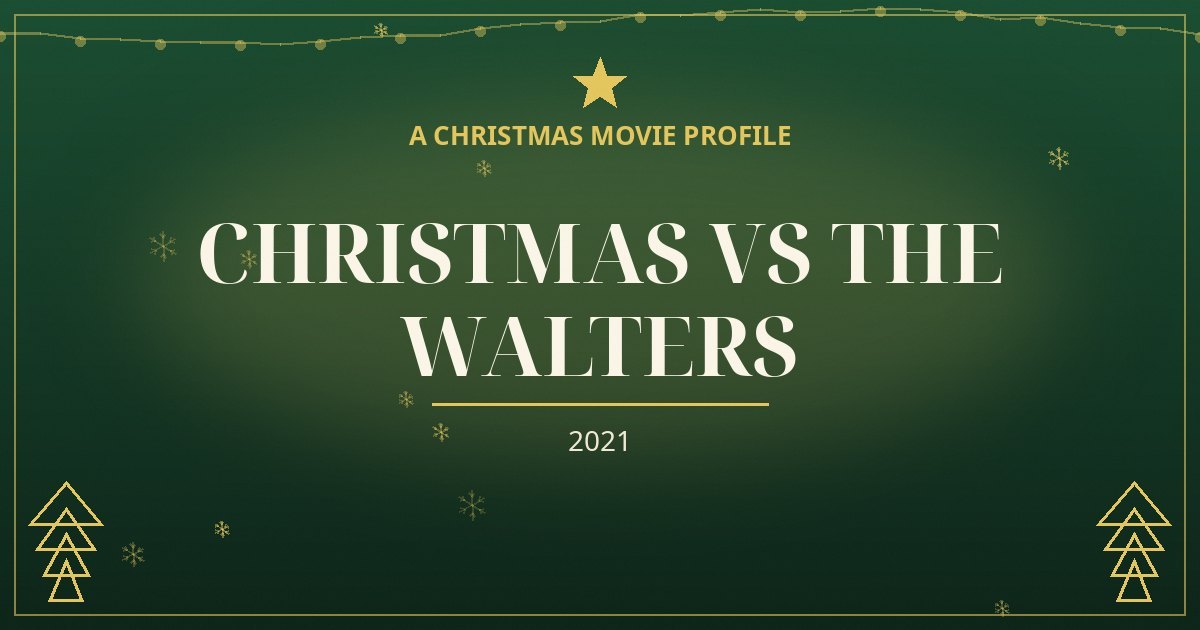Christmas vs The Walters — original designed title card art