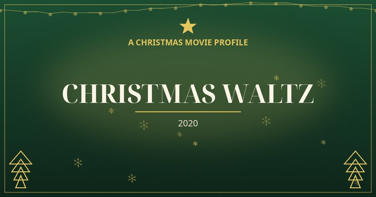 Christmas Waltz — original designed title card art