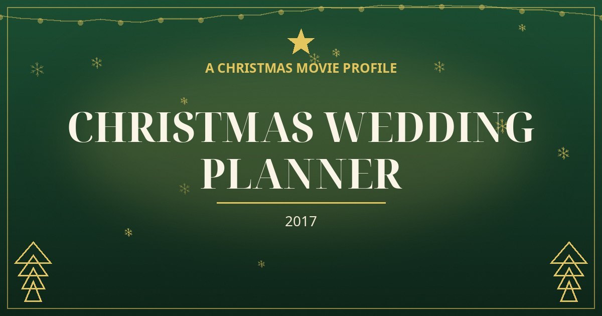 Christmas Wedding Planner — original designed title card art