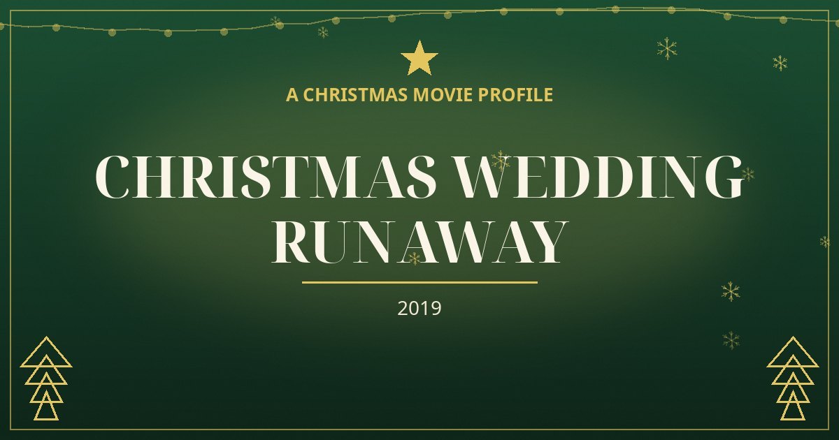 Christmas Wedding Runaway — original designed title card art