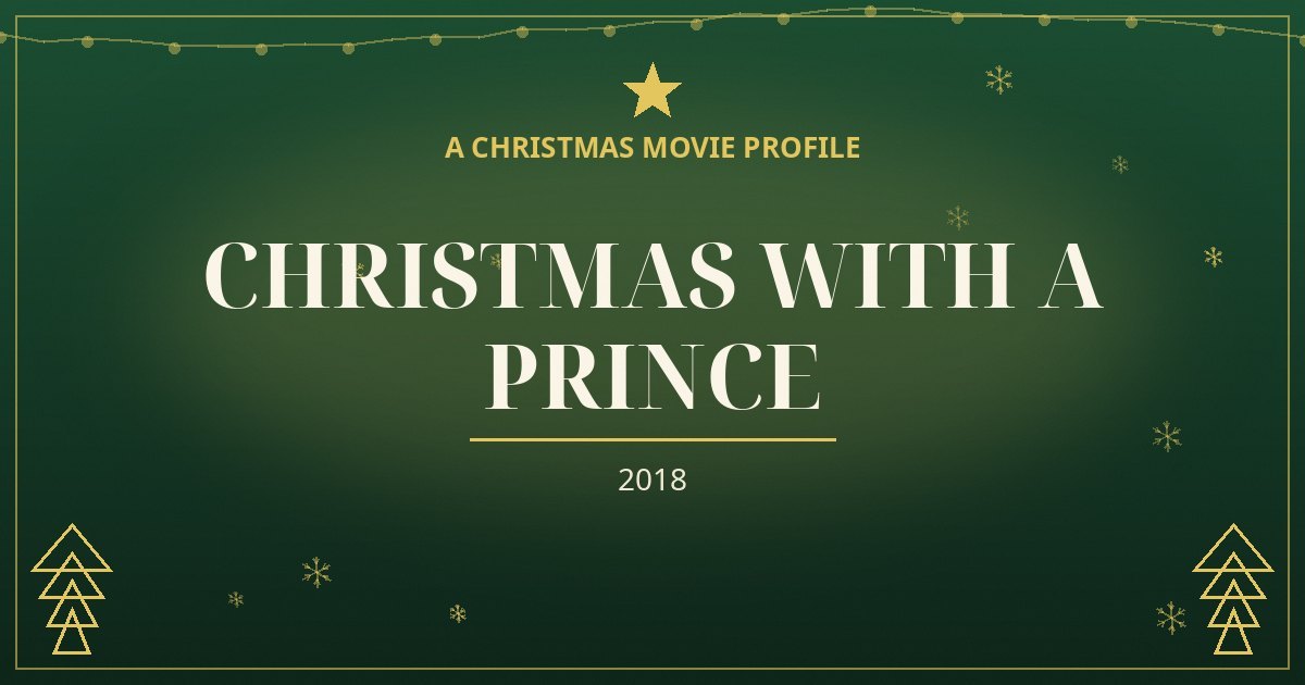 Christmas with a Prince — original designed title card art