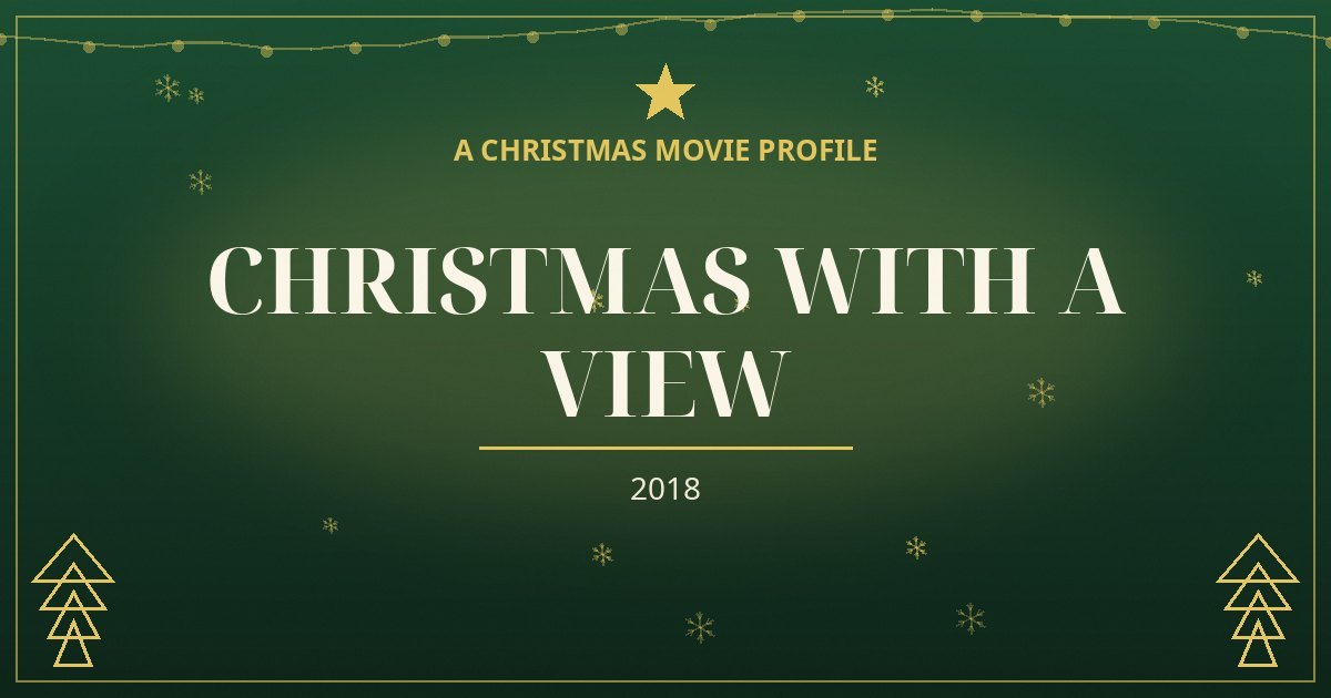 Christmas with a View — original designed title card art