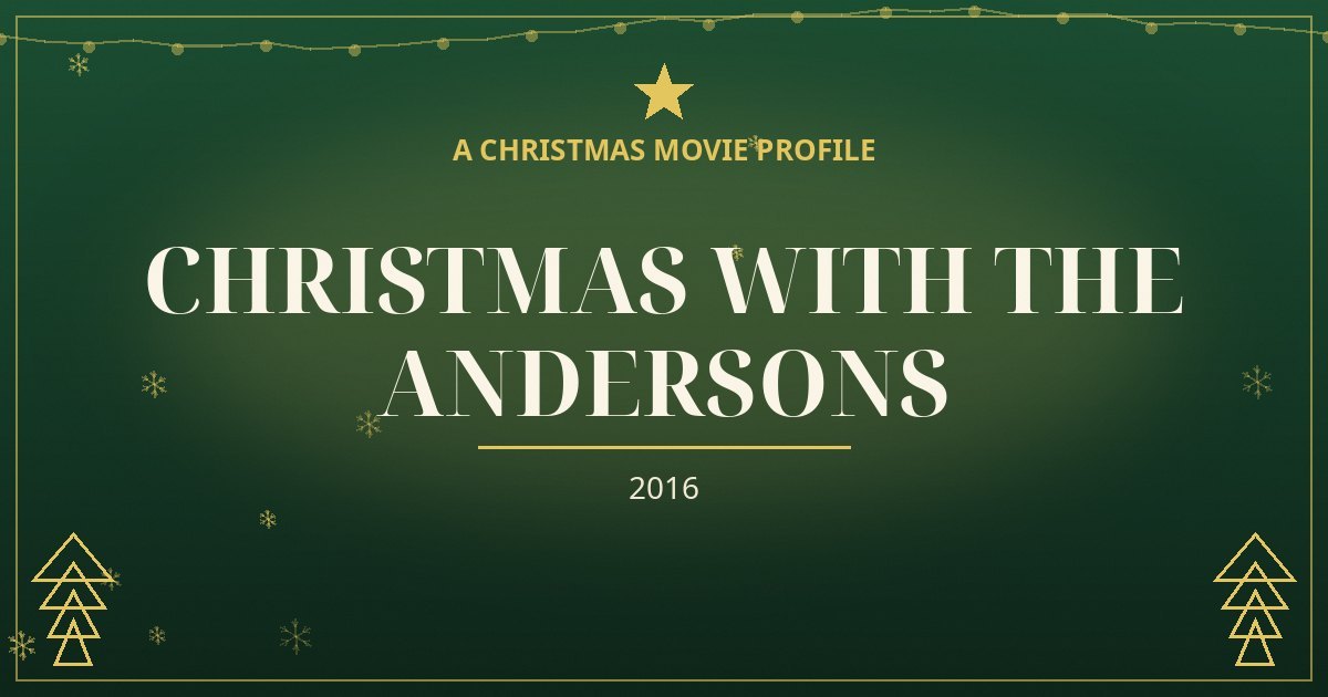 Christmas with the Andersons — original designed title card art