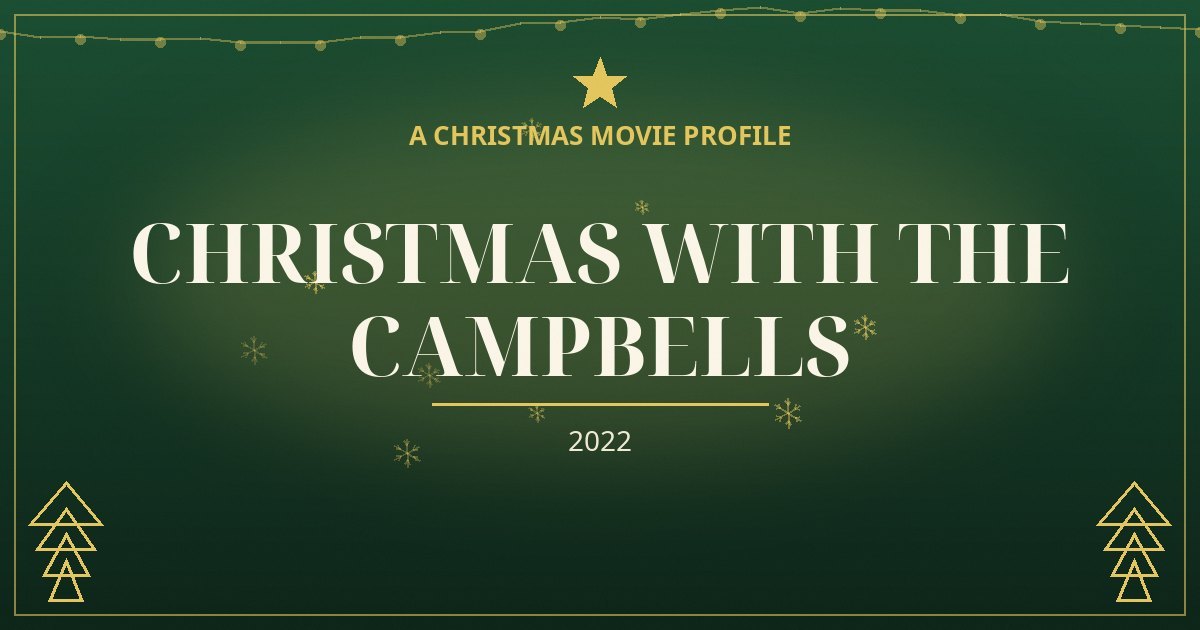 Christmas with the Campbells — original designed title card art