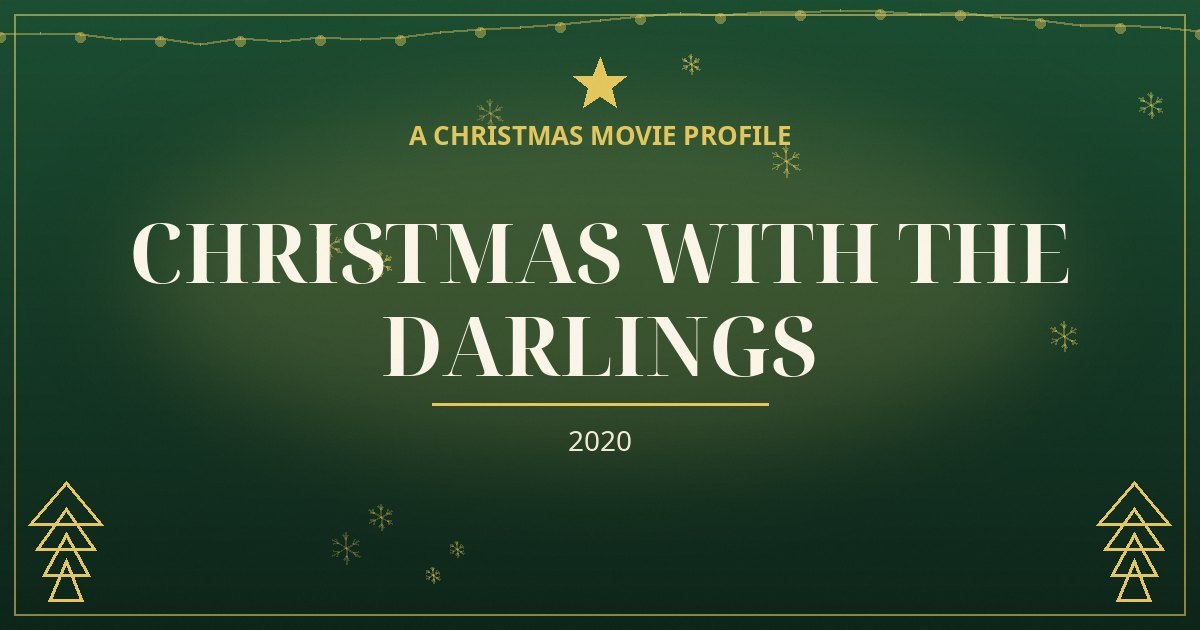 Christmas with the Darlings — original designed title card art