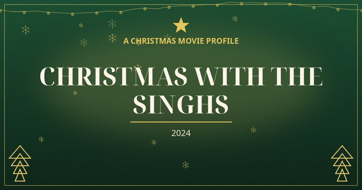 Christmas with the Singhs — original designed title card art