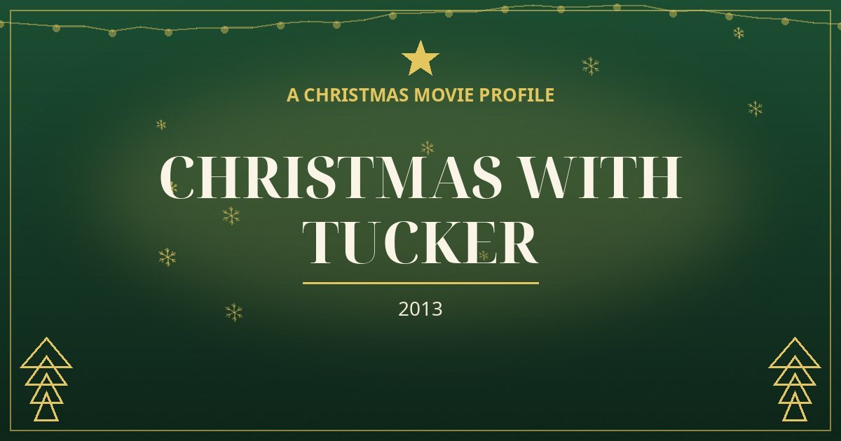Christmas with Tucker — original designed title card art