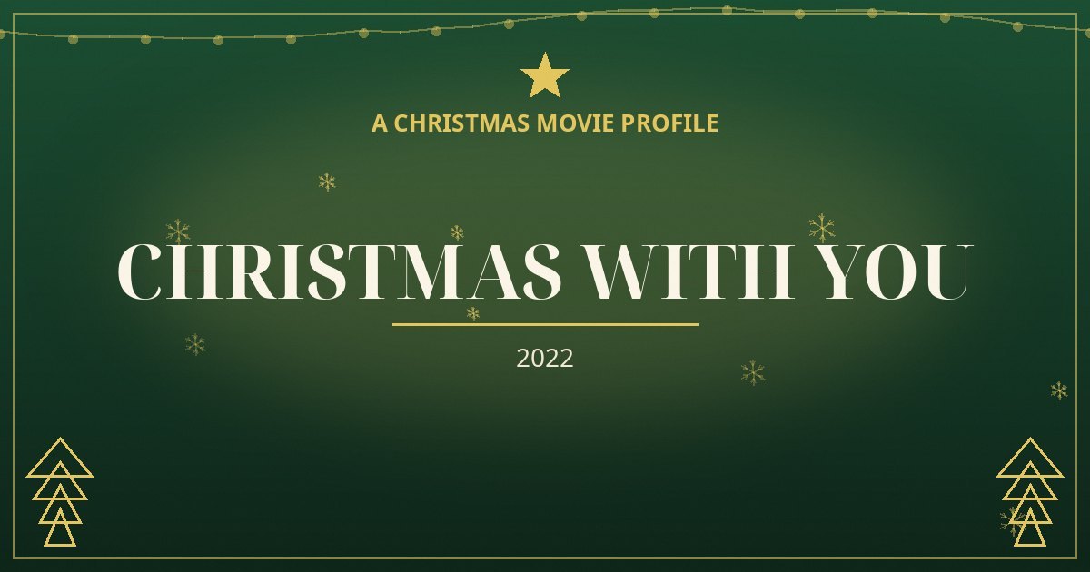 Christmas with You — original designed title card art