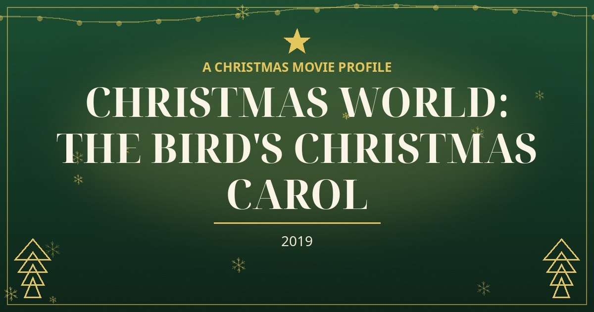 Christmas World: The Bird's Christmas Carol — original designed title card art