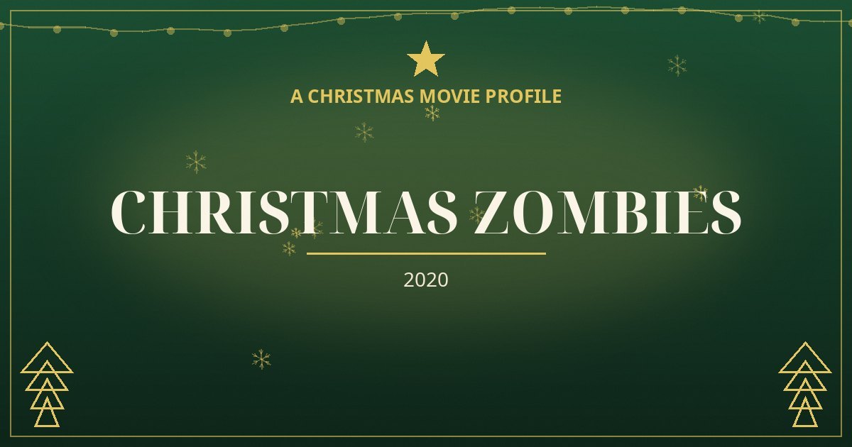 Christmas Zombies — original designed title card art