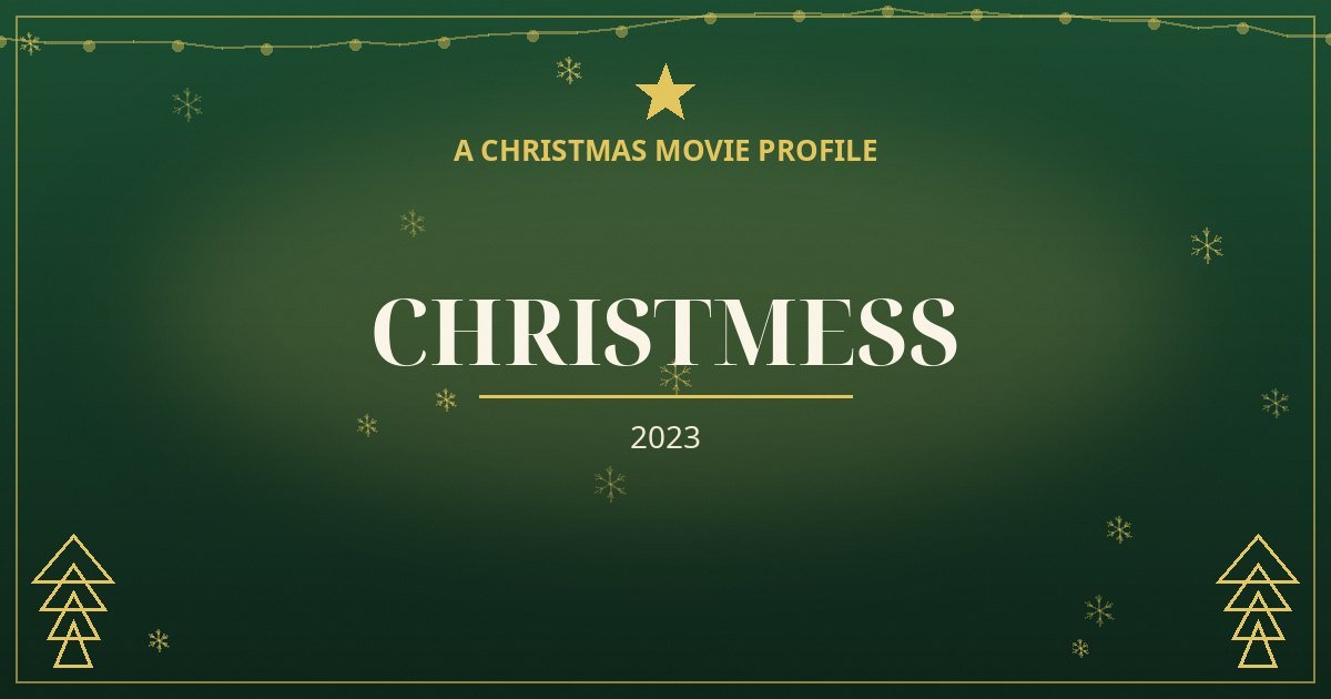 Christmess — original designed title card art