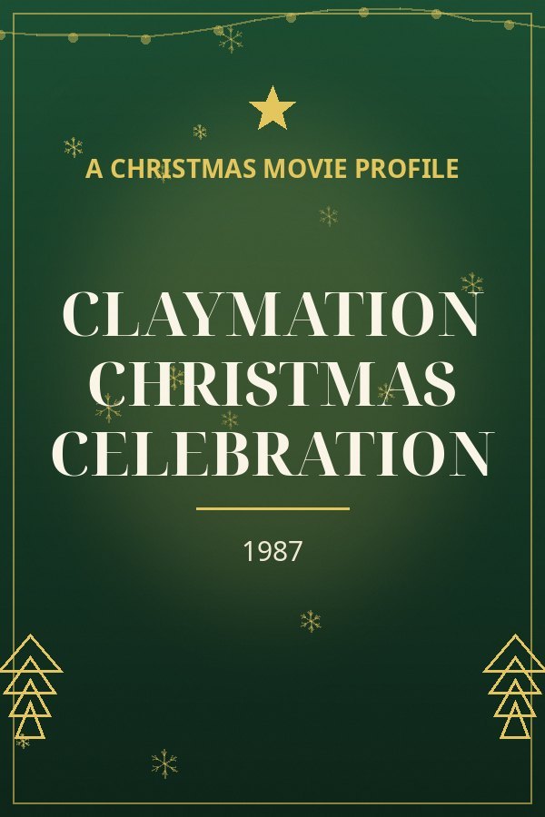 Claymation Christmas Celebration — designed title card art
