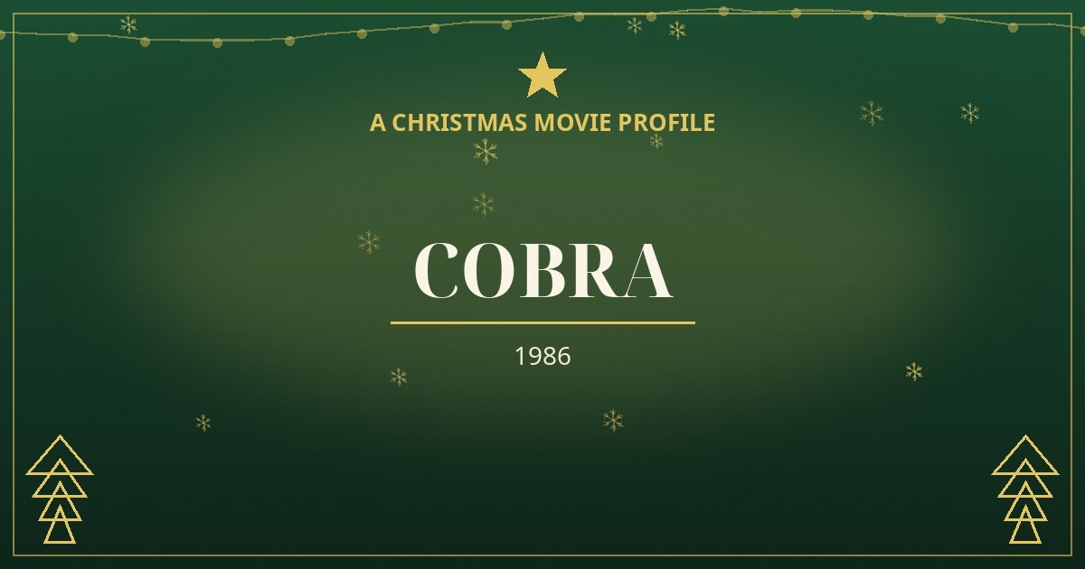 Cobra — original designed title card art