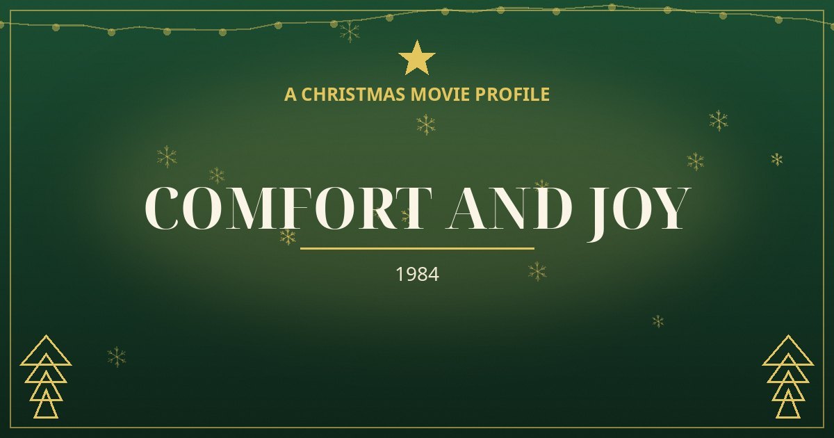Comfort and Joy — original designed title card art