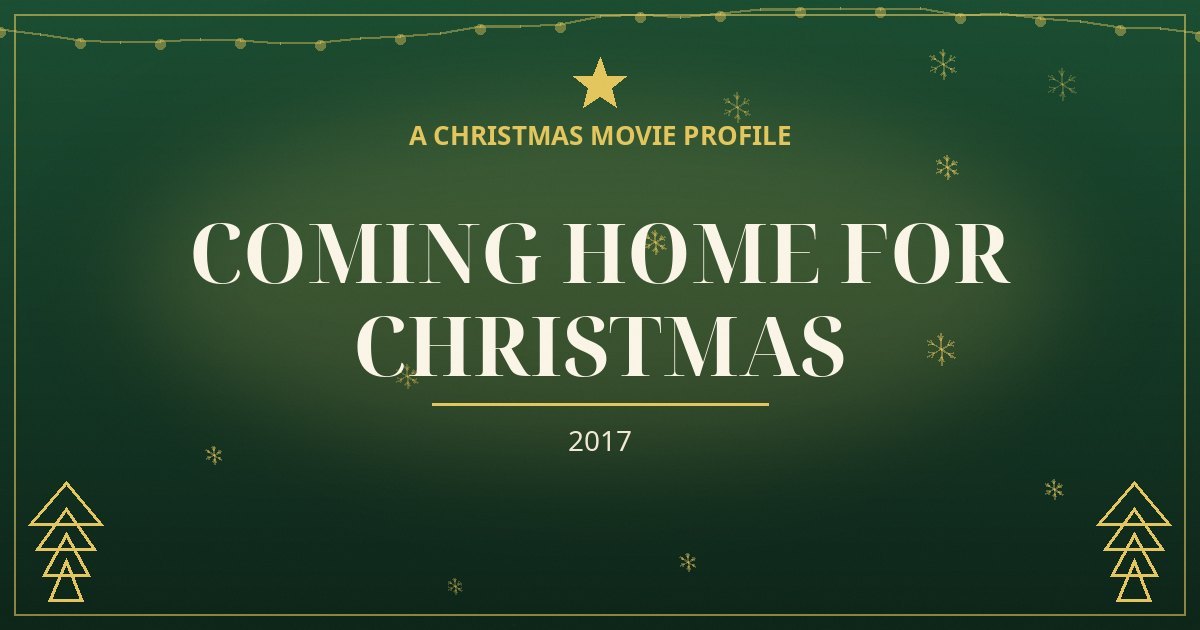 Coming Home for Christmas — original designed title card art