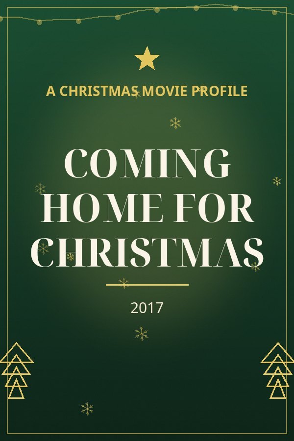 Coming Home for Christmas — designed title card art