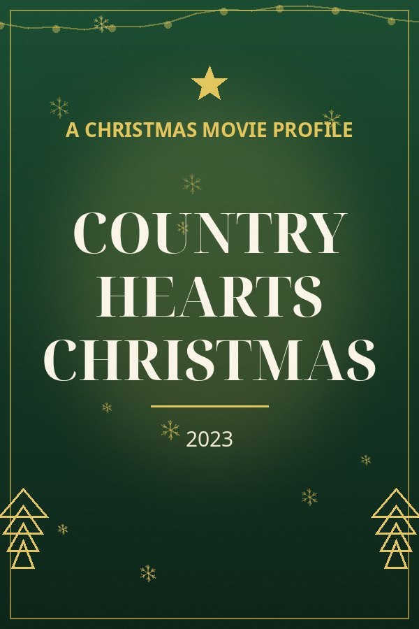 Country Hearts Christmas — designed title card art