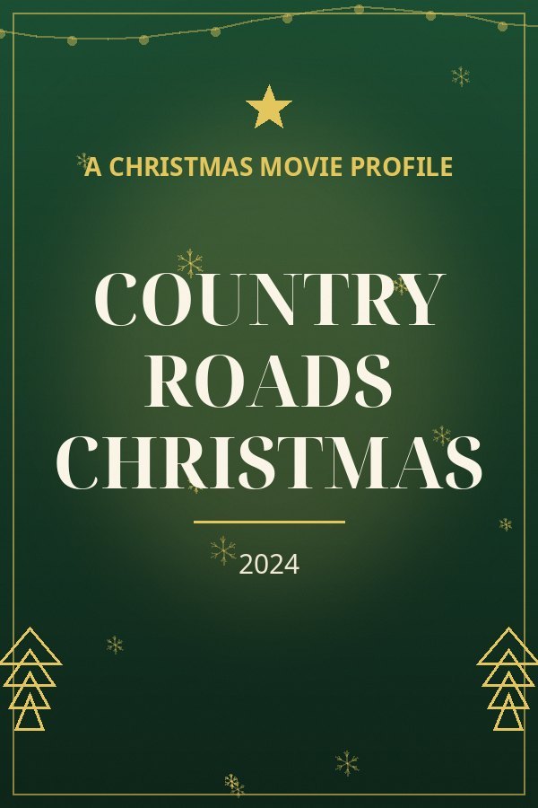 Country Roads Christmas — designed title card art