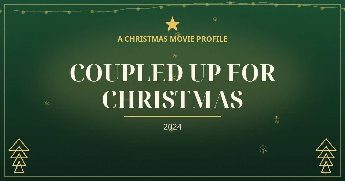 Coupled Up for Christmas — original designed title card art