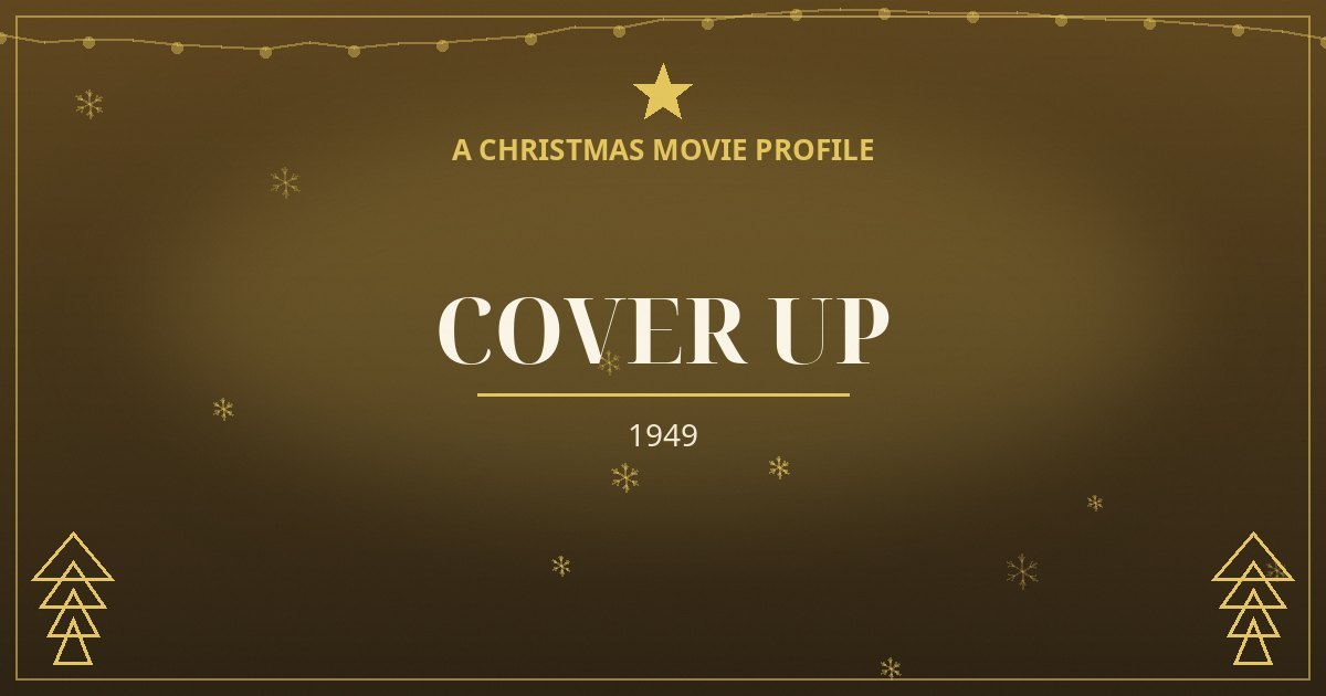 Cover Up — original designed title card art