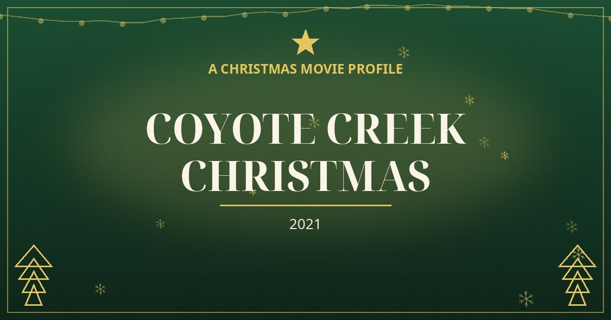 Coyote Creek Christmas — original designed title card art