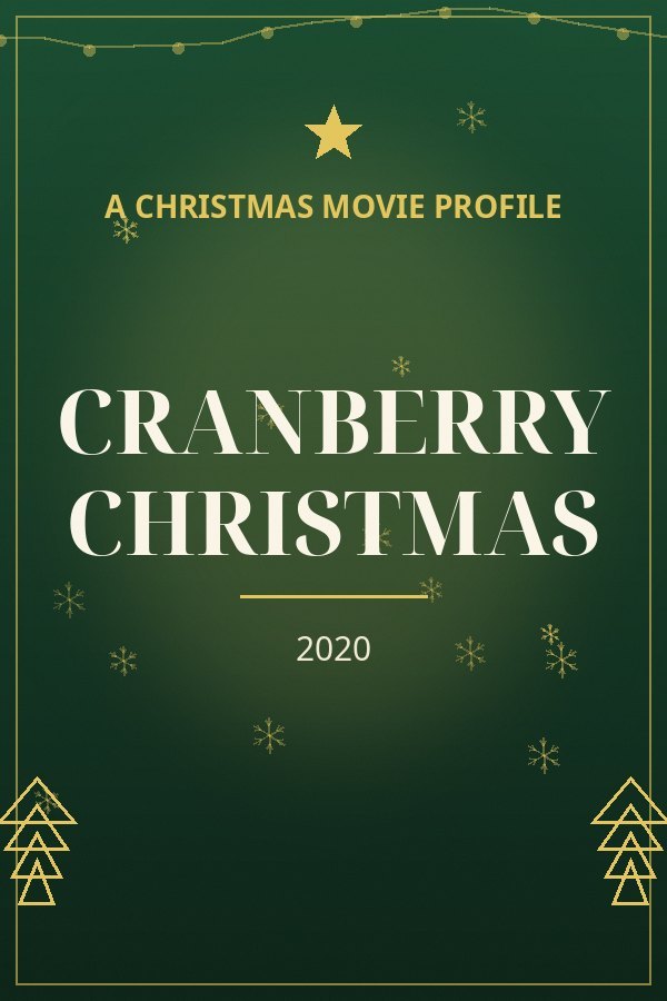 Cranberry Christmas — designed title card art