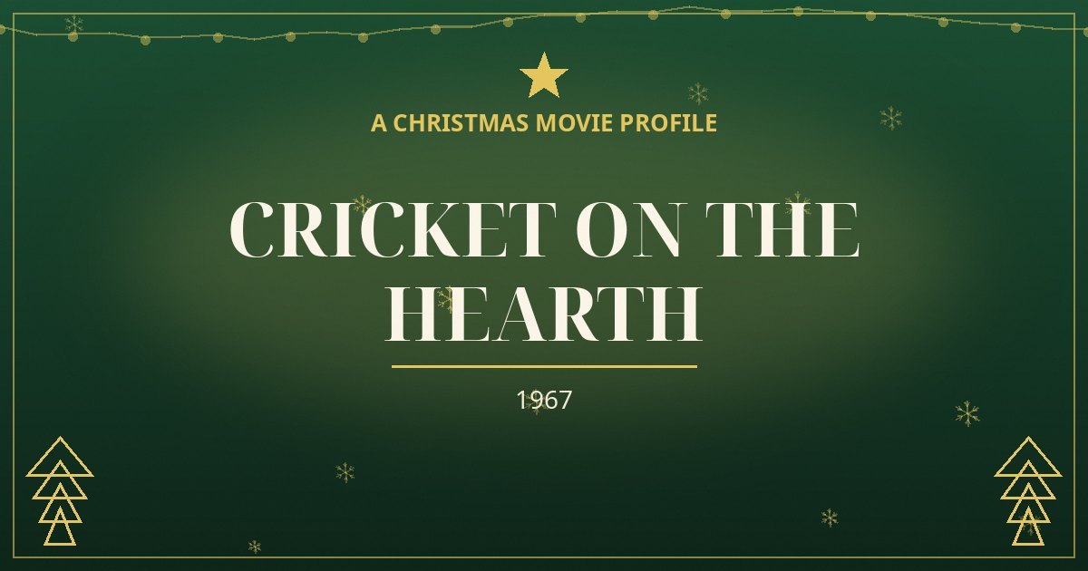 Cricket on the Hearth — original designed title card art